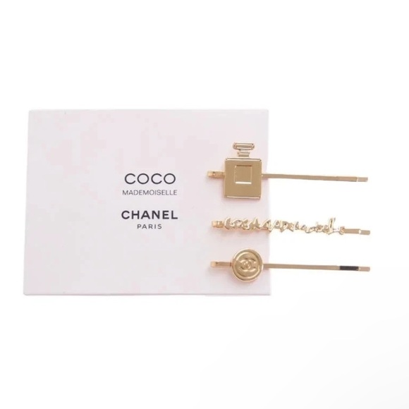 CHANEL COCO Hairpin / Hair Accessory Coco Mademoiselle Limited Edition Gold NIP - Picture 6 of 12